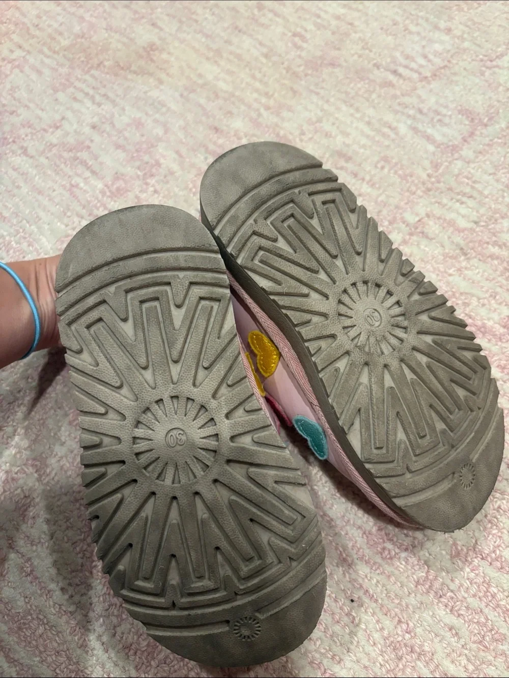 Lola + The Boys Pink Heart Patch Slip-On Shoes
